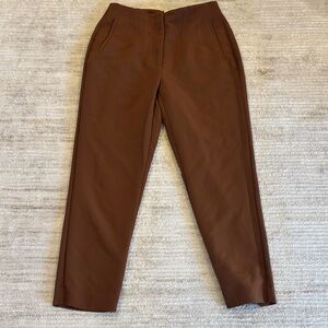 Nine West women’s brown Tan tapered ankle pants